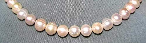 Huge 9 to 10mm Natural Rich Cream Pearl Strand 103434C for Jewelry Making