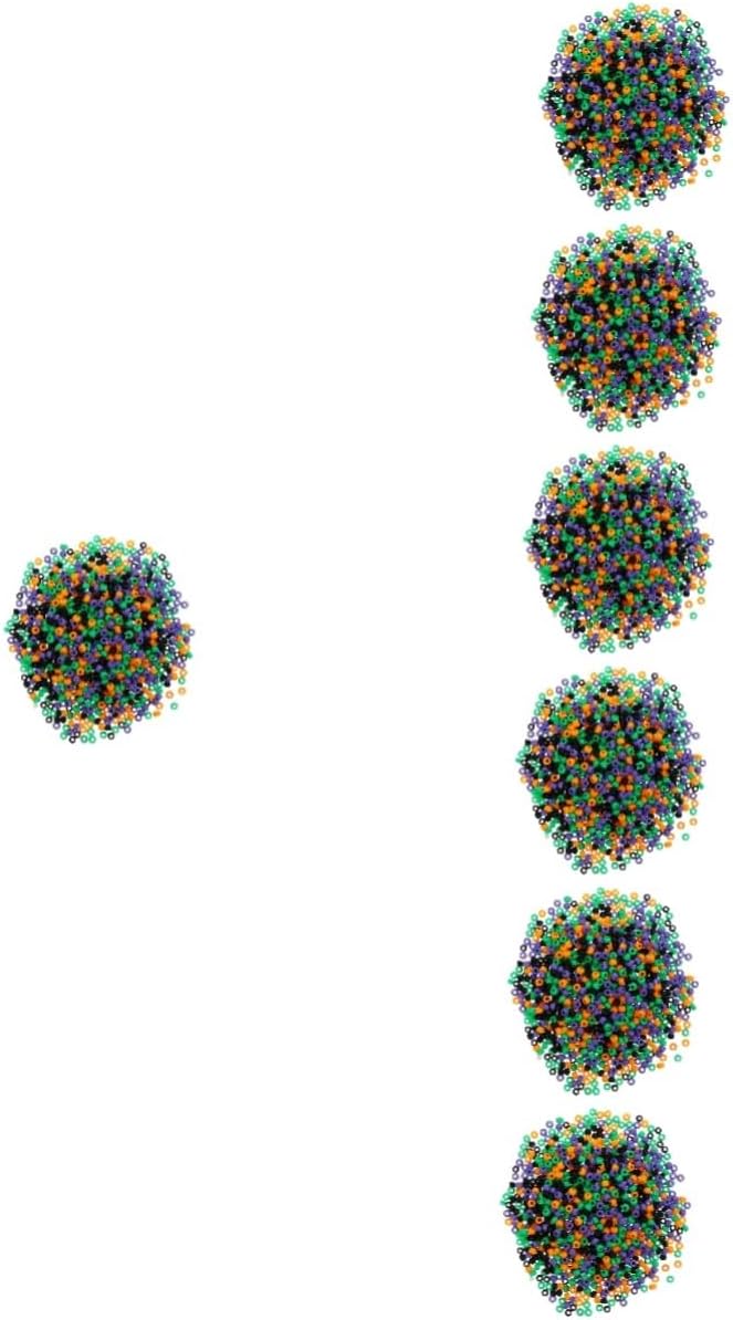 7pcs Halloween Beads Plastic Craft Beads for Jewelry Making Educational Loose for Boys and Girls Approx for Festival Decoration