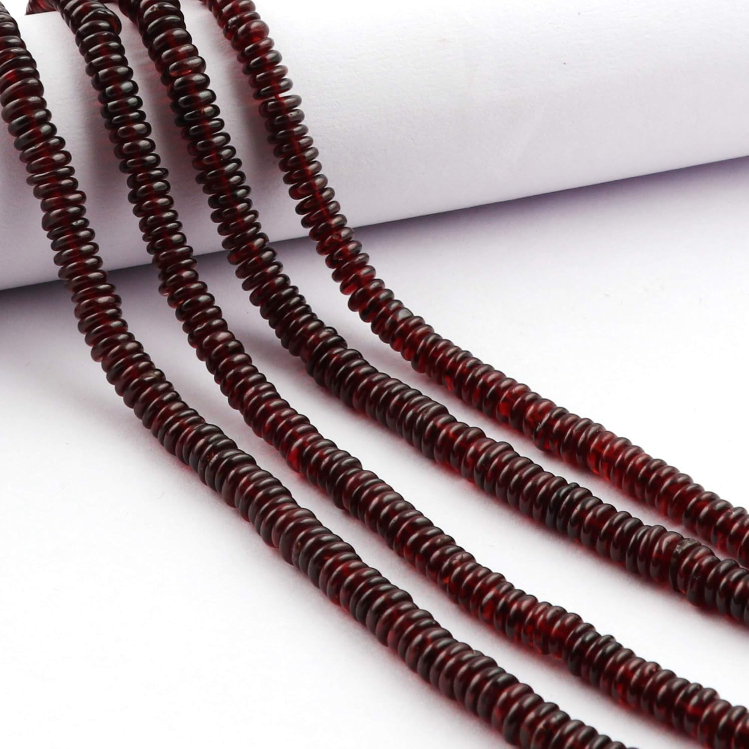 10 Strands Bunch Beads,Gemstone Beads, Garnet Beads Strands Supply, Tyre Shape Plain Beads Jewelry, Natural Gem Beads Finding Jewelry TB-11