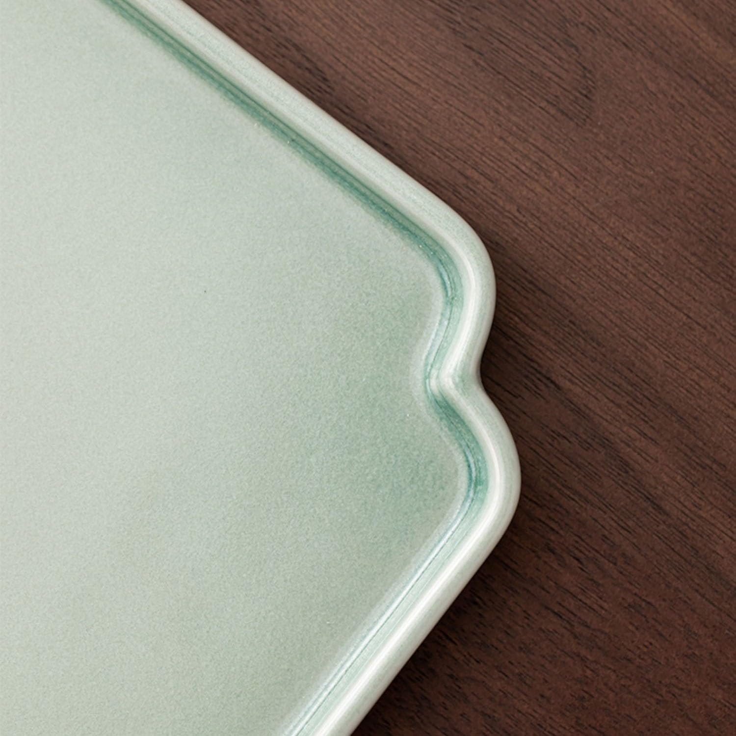 Tray Decor Ceramic Tea Tray Household Single-Layer Dry Tea Tray Small Tea Table Tea Tray Modern Simple Tea Tray Food Tray