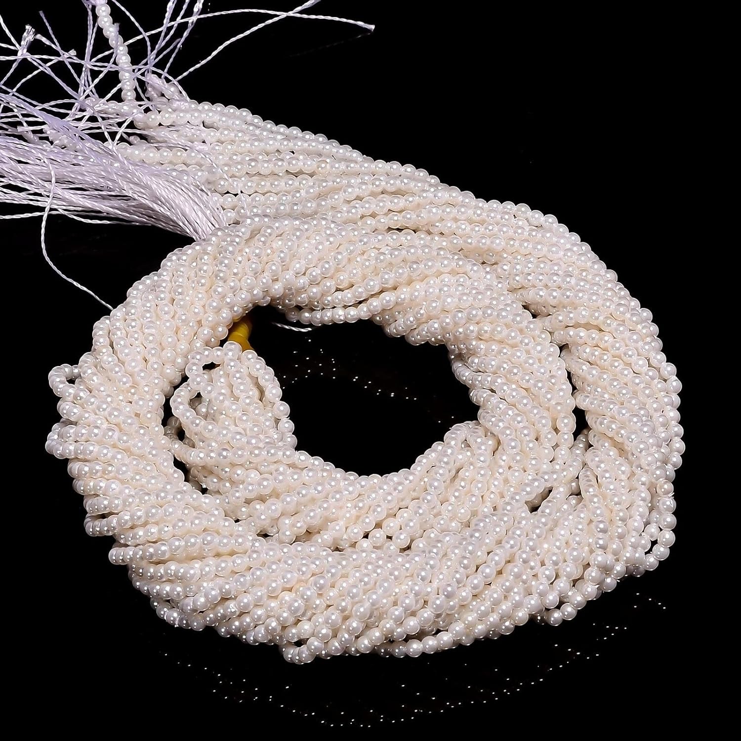 Fresh Water Coated Pearl Gemstone Round Smooth Beads 2X2 mm 50 Strand 13