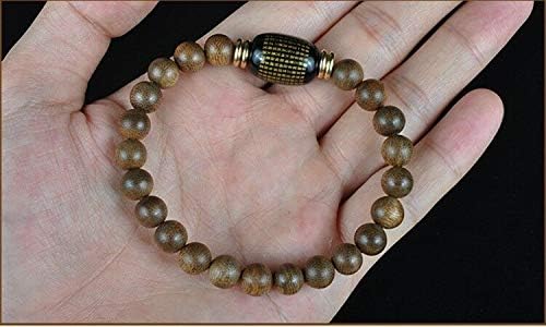 GLW Bead kalimantan Genuine Natural Wild Agarwood Aloewood 7mm Malas Prayer beads