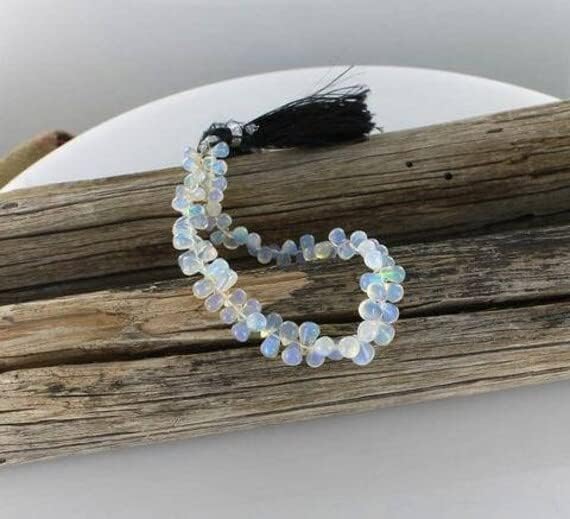 Ethiopian Opal Beads Briolettes Full Teardrops 8