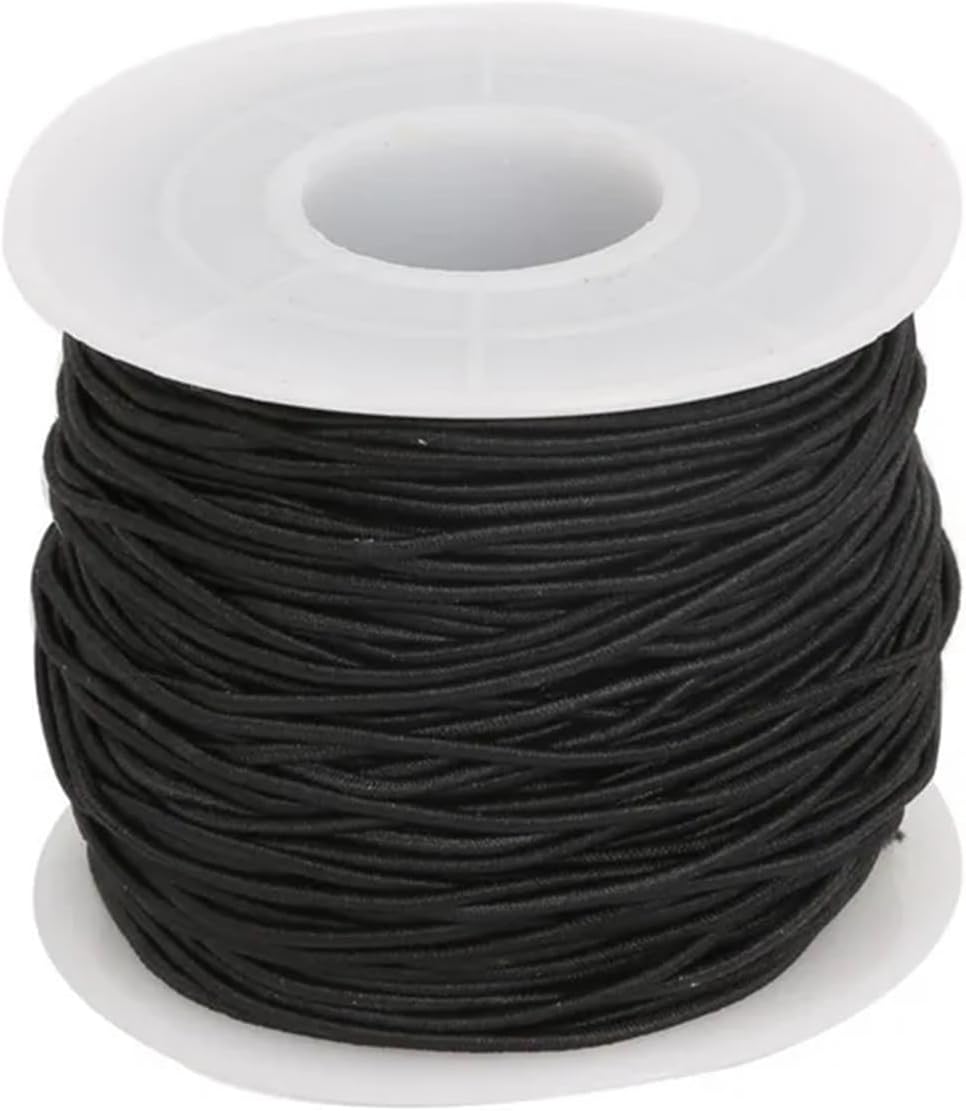 Nylon String 100pcs Elastic Stretch Nylon Beading Cord Ropes for Bracelet Jewlery Craft Making Accessories(Brown 100m)