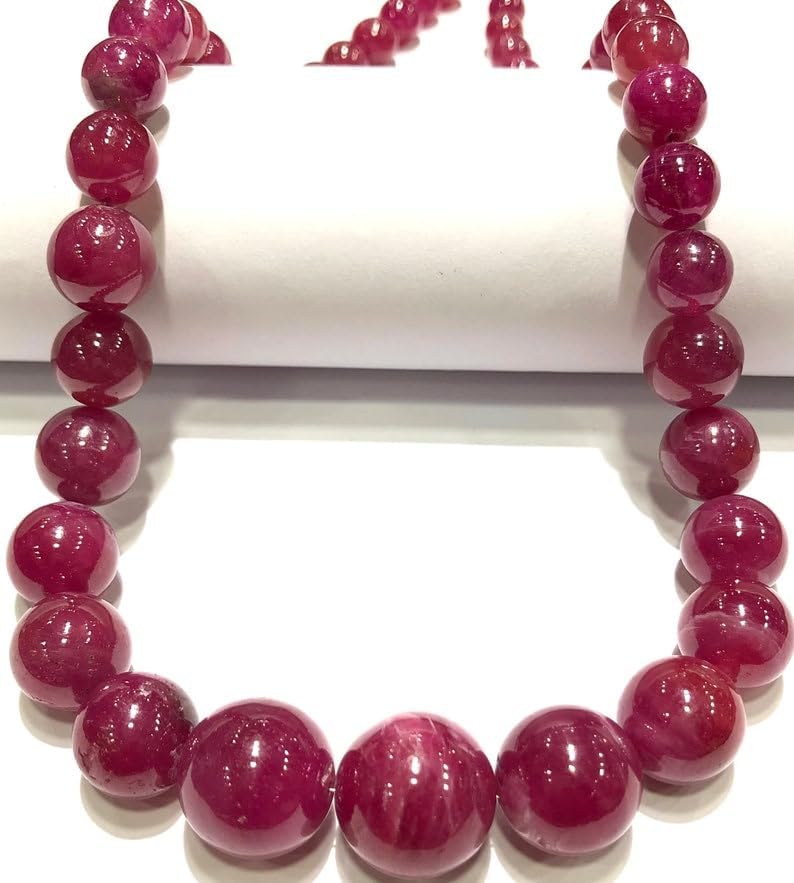 Natural Sapphire roundelle Smooth Beads 9-14 lMM 18 inch Long String Jewelry Making Gemstone Beads for Necklace Bracelet