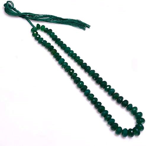 Green Onyx Faceted Beads,Onyx Faceted Roundelle Beads,Green Onyx Beads,Onyx Beads,Green Onyx, Black Onyx, Micro Faceted Beads,Machine Cut Beads