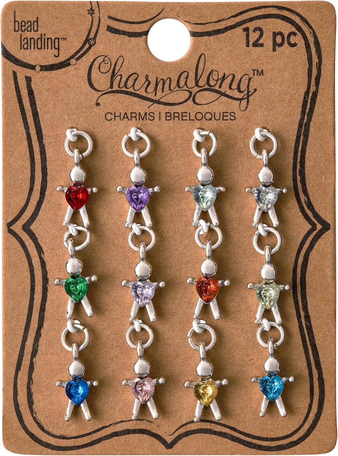 Bead Landing 12 Packs: 12 ct. (144 total) Charmalong™ Silver People Charms