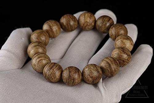 GLW Hai Nan Genuine Natural Wild Agarwood Aloewood 15 mm Malas Prayer Beads #492