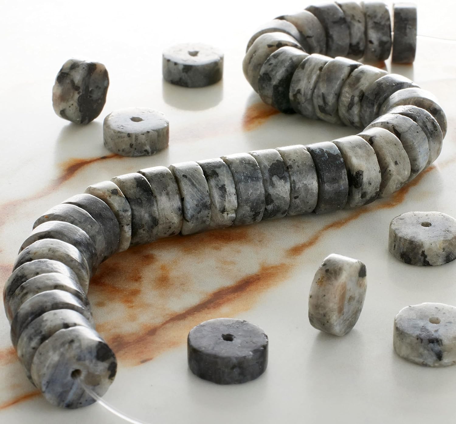 Bead Landing Labradorite Heishi Beads, 12 Pack