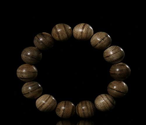 GLW Indonesia 15.7mm Mala Meditation Japa Wild Agarwood Aloewood Prayer beads #4792