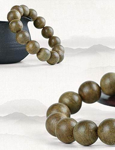 GLW Brunei Genuine Natural Wild Agarwood Aloewood 15mm Malas Prayer Beads #4917