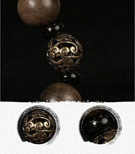 GLW Prayer Beads Malas Meditation Brunei Genuine Wild Agarwood Aloewood 15 Mm #4971