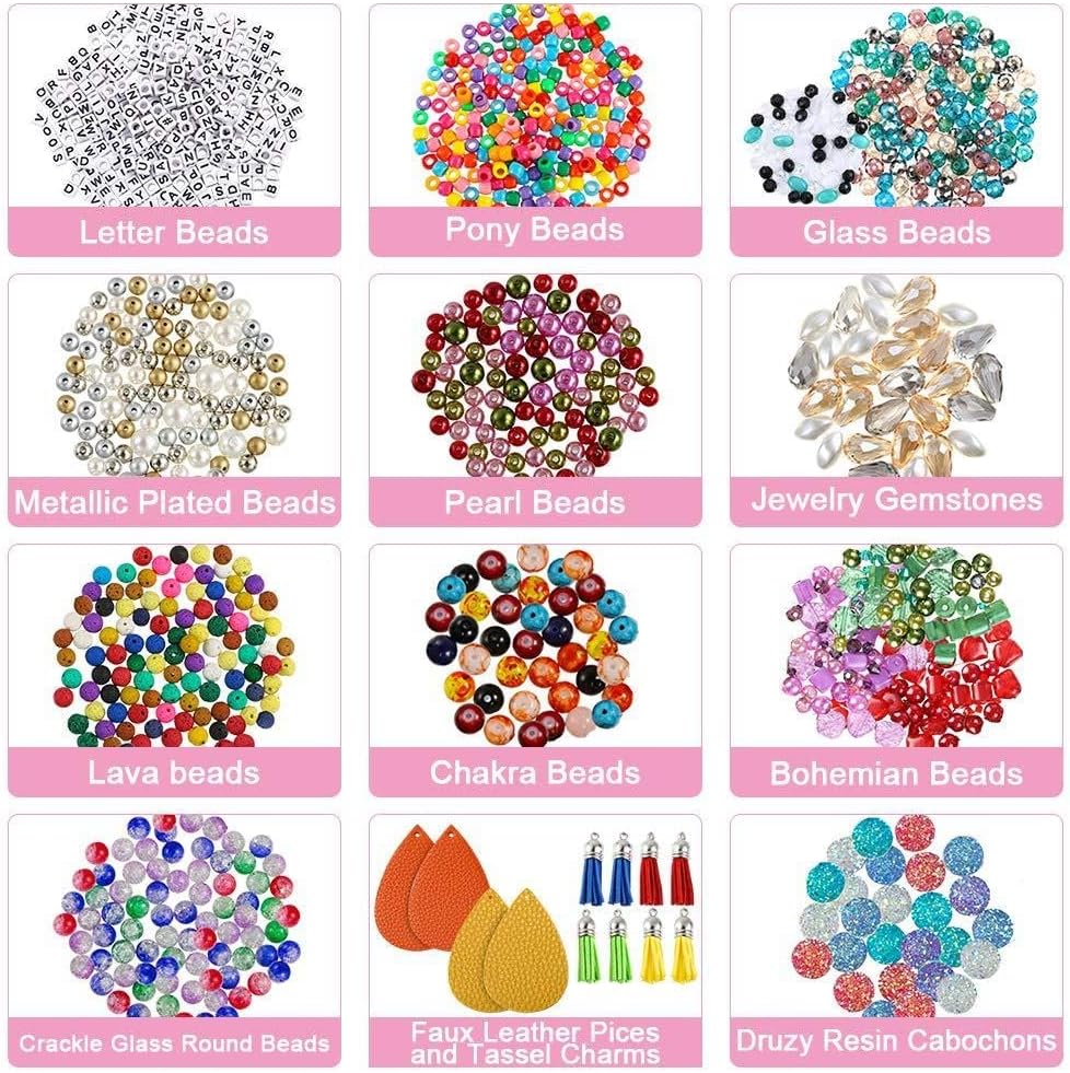2035Pcs Jewelry Making Supplies Kit Accessories Jewelry Accessories Letter Beading Set Material DIY Gift
