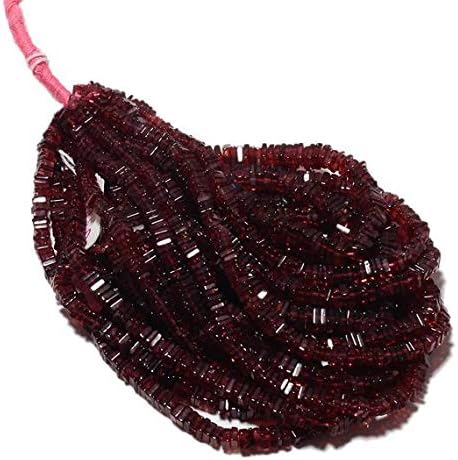 3 Light Garnet Heishi Spacer Beads Strand, 4mm Each, 16 Inches Full Strand Code-HIGH-50394