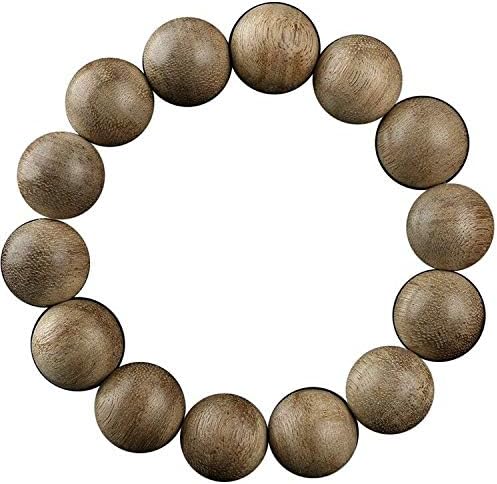 GLW Malaysia Natural Wild Agarwood Aloewood 15 mm Malas Meditation Prayer bead# 4923
