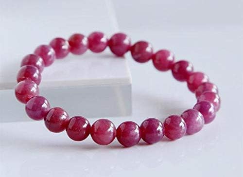 1 Strands Natural Purple Red South Africa Ruby Stretch Bracelet Round Beads 8mm 02821 Code-HIGH-30339