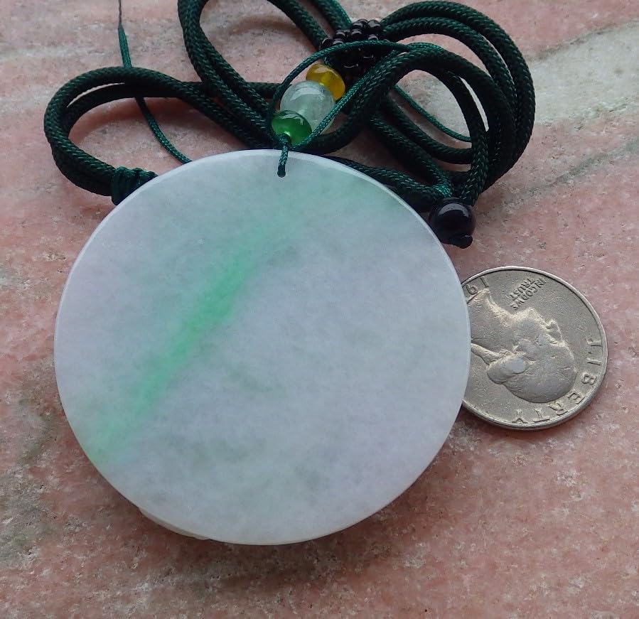 Certified Green Natural A Jade jadeite Pendant Dragon Bead 生意兴隆 686478 AS