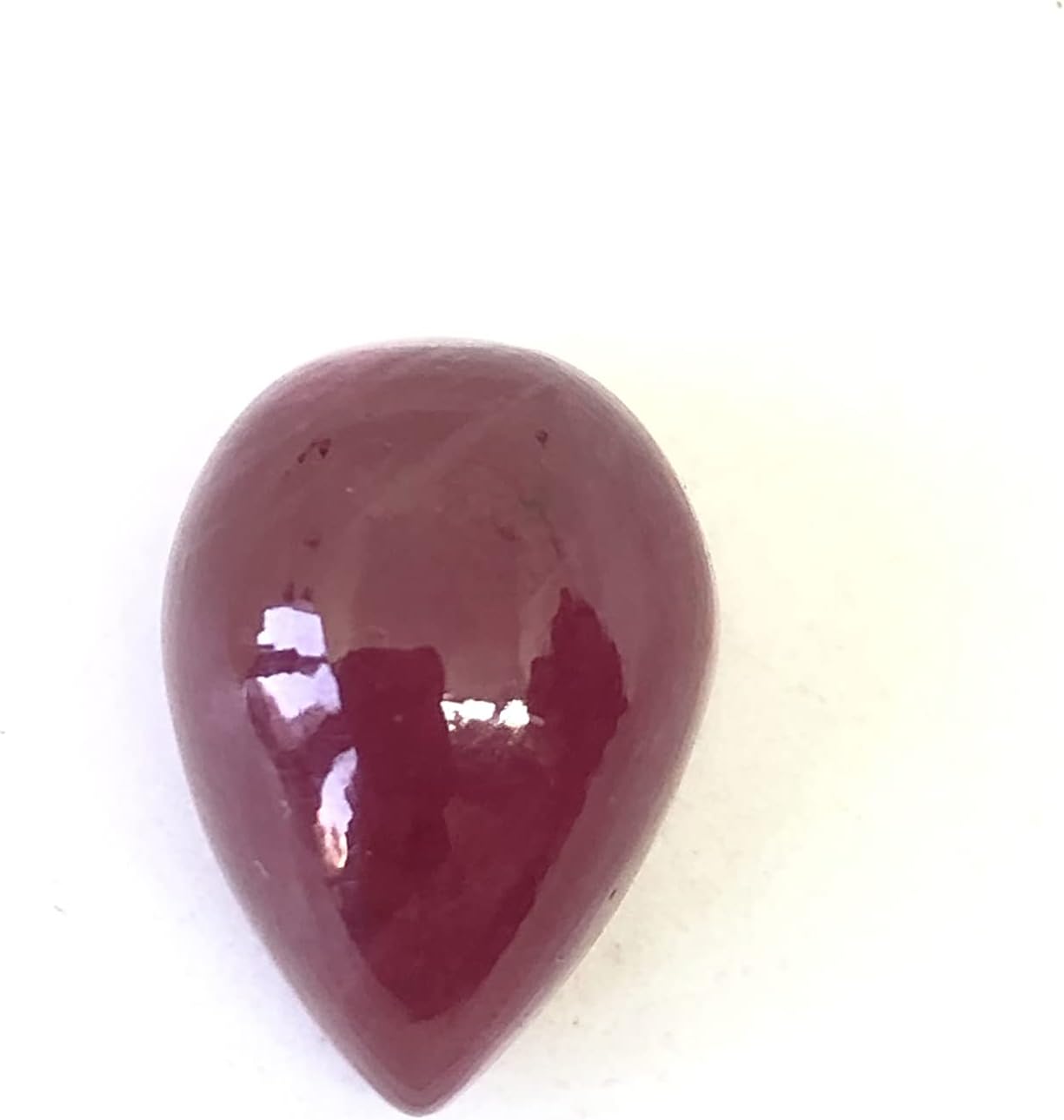 25.35 Ct Deep Red Ruby Pear Shape Cabochon Size 18x13 mm Attractive Unique Quality Most Popular Loose Gemstone Best For Making Jewelry Pendant/Ring
