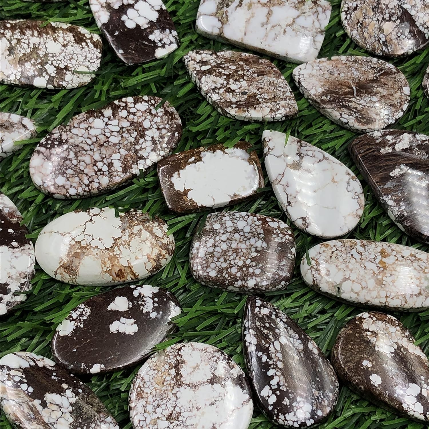 Natural WILD HORSE Gemstone Loose Cabochon Lot For Jewelry Making, Loose Gemstone For Ring, Earring & Pendant Necklace, Jewelry Making Cabochons, Healing Gemstones