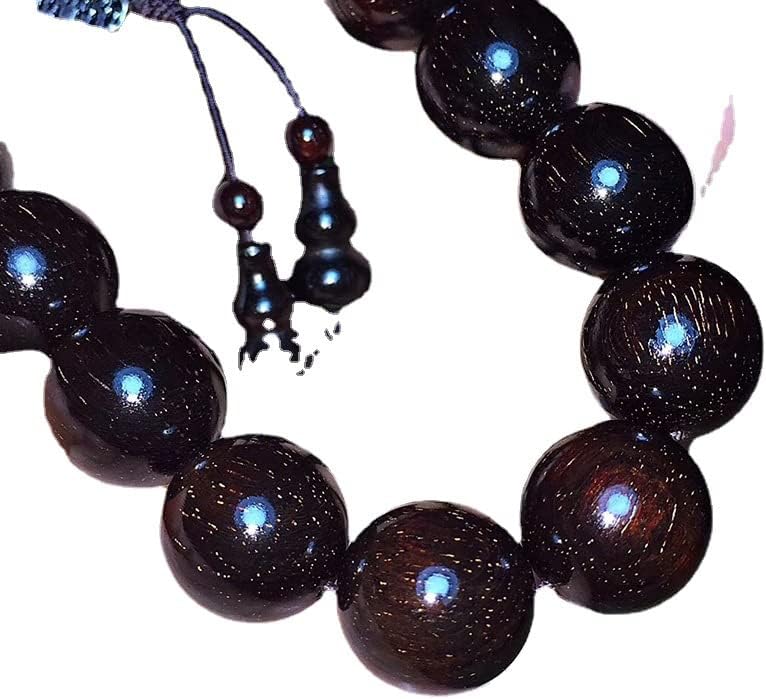 Mascot Wooden Crafts Wood Carving Art Wood Decoration Artwork 小叶紫檀老料高油密1.5X15粒 多星局部满星佛珠手串手链 (小叶紫檀老料高油密)