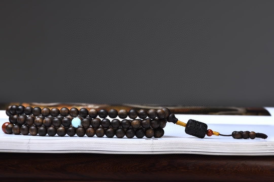 Brunei Agarwood 8mm*108 Beads Rosary Pendant Soft Silk Variety with Rich Floral Aroma