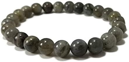 good energy vibes - transformation strength bracelet, labradorite gemstone beads, energy healing yoga meditation chakra stones 8mm