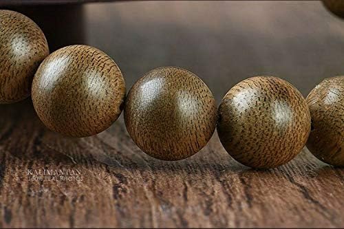 GLW Malas Prayer Beads Kalimantan Wild Agarwood Aloewood 14mm #4906