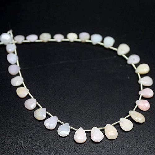 1 Strand Opal pear Drop Faceted 8'' Long Strand Gemstone Beads, Jewelry Supplies for Jewelry Making, Bulk Beads, for Meditation Jewellery Gemstone Size 5mm to 8mm