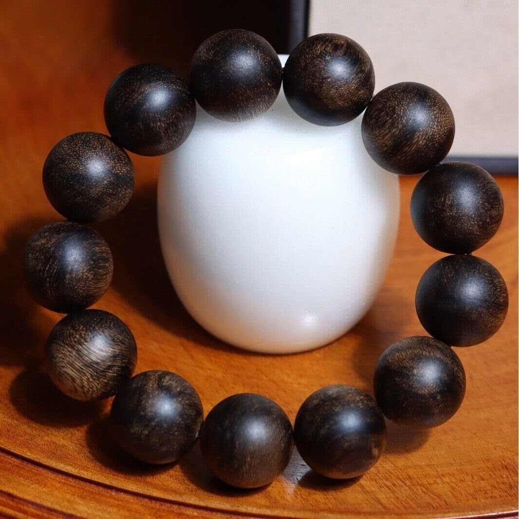 Agarwood Darakan old material Agarwood string 18mm Buddha bead rosary bead submerged grad