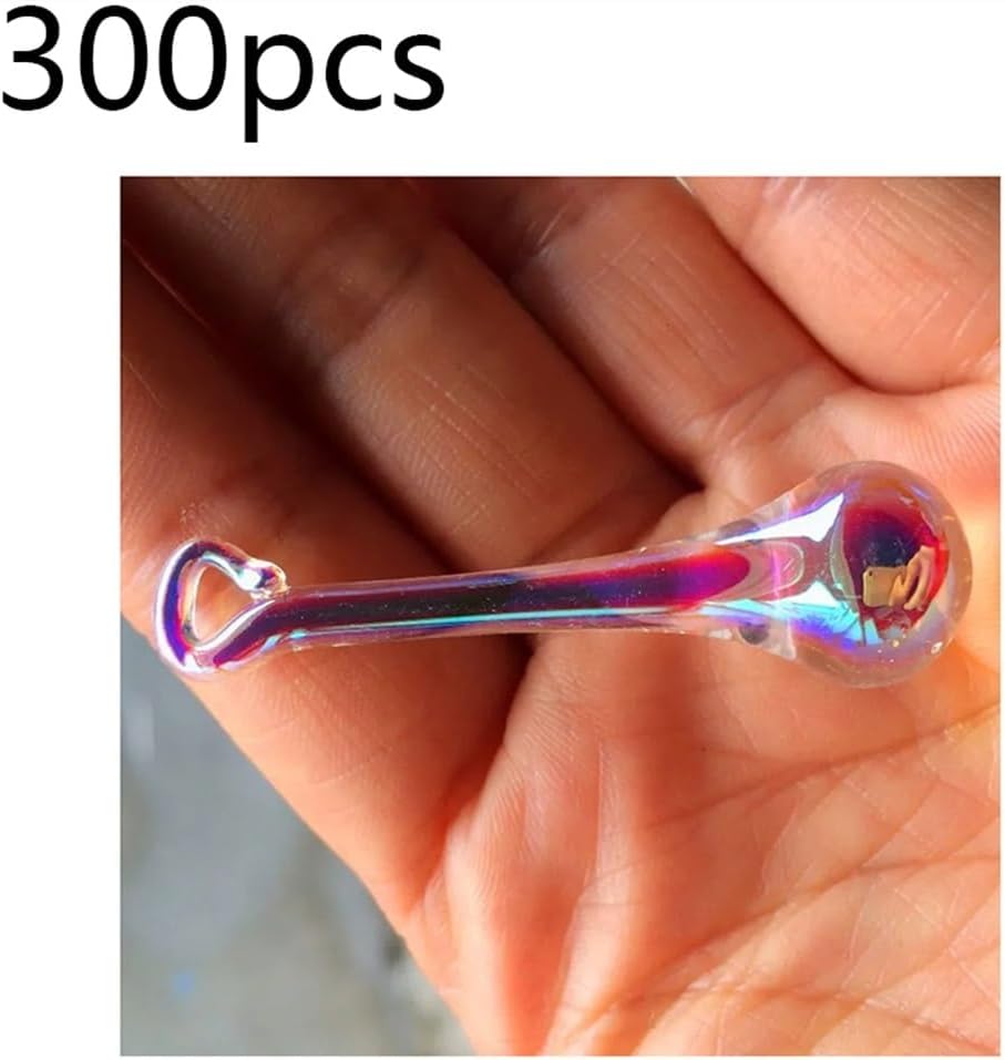 Hanging Crystals Prisms 300pcs Clear AB 16 * 60mm Crystal Chandelier Parts Beads Hanging Pendants Decor Hangings Crystals for Decoration