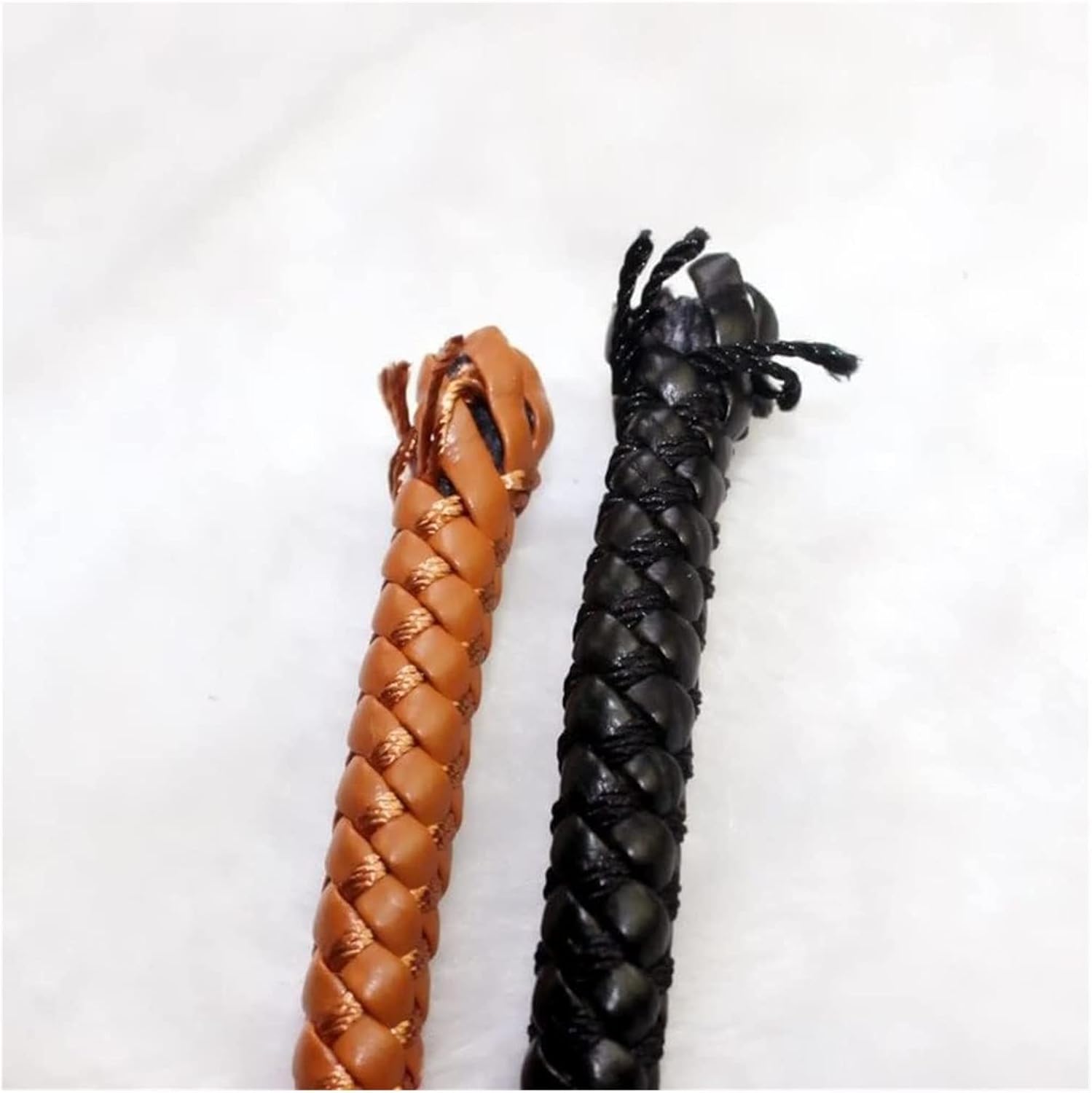 RANARA Fold Braided Leather Cord,8mm Round Leather Cord String DIY Necklace Bracelet Making Black Brown Braided PU Rope Jewelry Accessories, 1pcs (Color : Red, Size : 1m) (Color : Black, Size : 10m)
