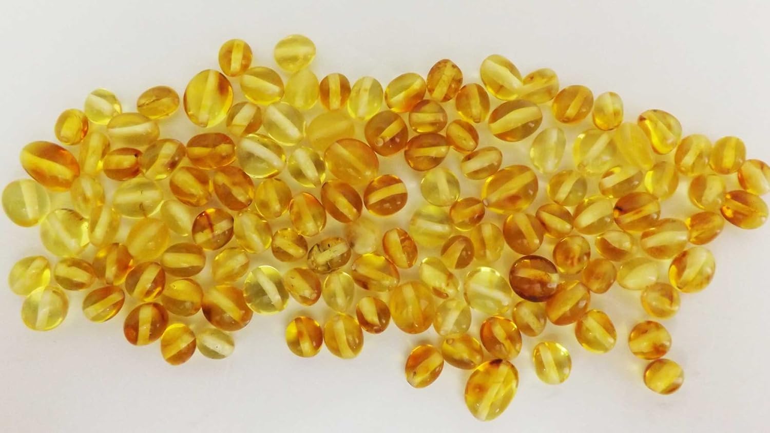 100 Grams Natural Baltic Amber Loose Beads 6mm - 9mm Drilled Approx 560-600 Beads Alluregem