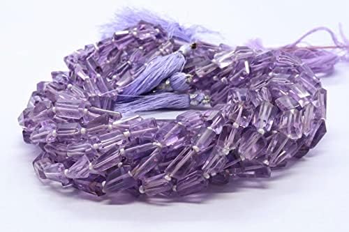 13 inch Strand of Natural gem Amethyst, 7x10mm Nugget Faceted Beads for DIY Jewelry Making. | Beads_01714