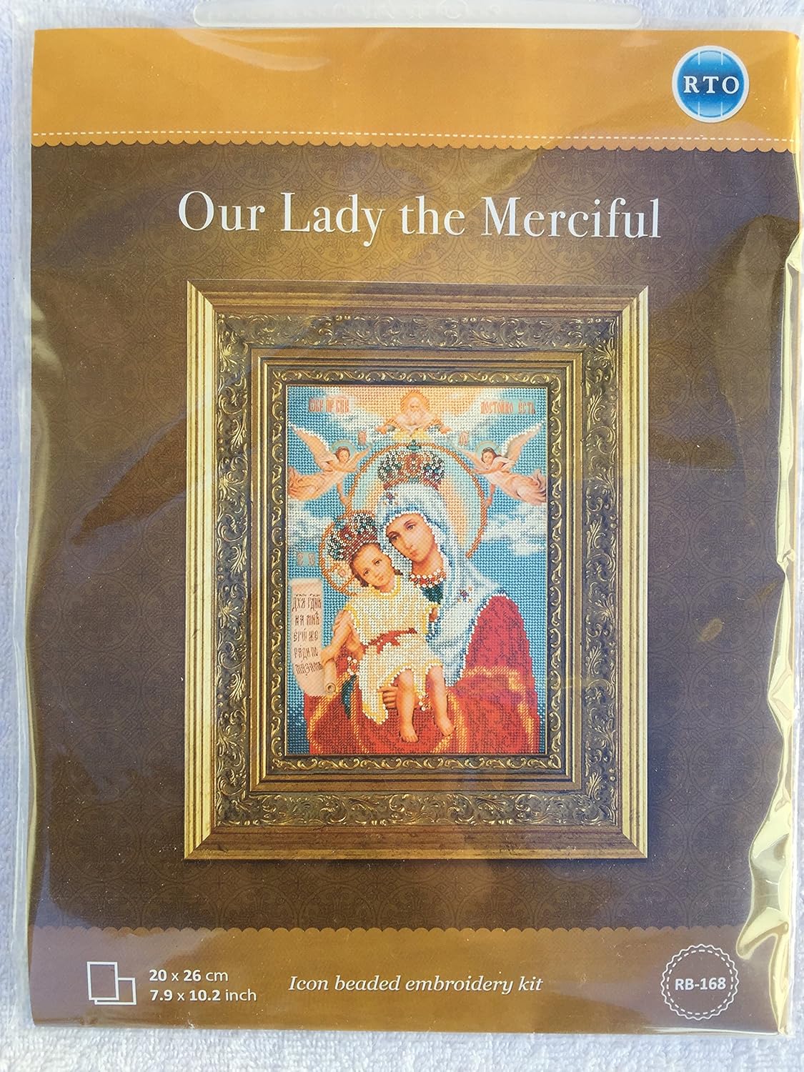 Bead Embroidery Kit DIY Icon Our Lady Of Mercy 7.9
