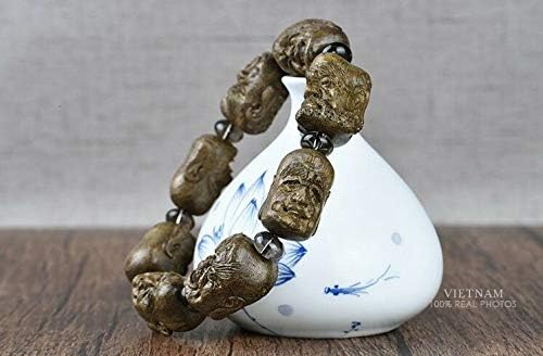 GLW Indonesia Genuine Natural Wild Agarwood Buddha Malas Prayer Beads 8 * 6mm #4704