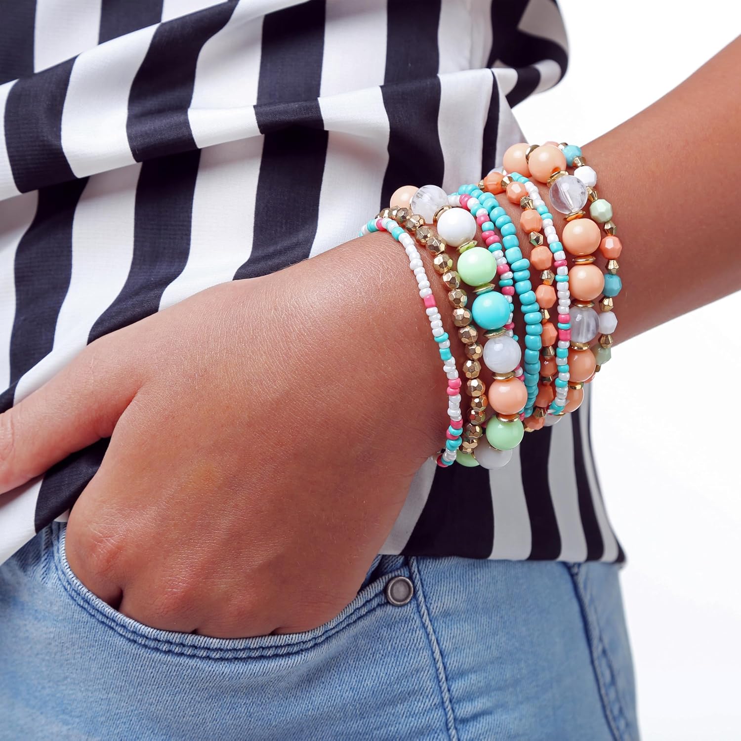 The Beadsmith Opelon Stretch Cord – Elastic Beading Fiber, White, 0.7 mm Diameter, 4400 Meters (14436 ft) Spool