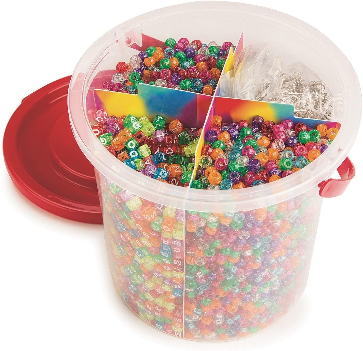 Assorted Color Splash Sparkle Pony Bead Easy Pack