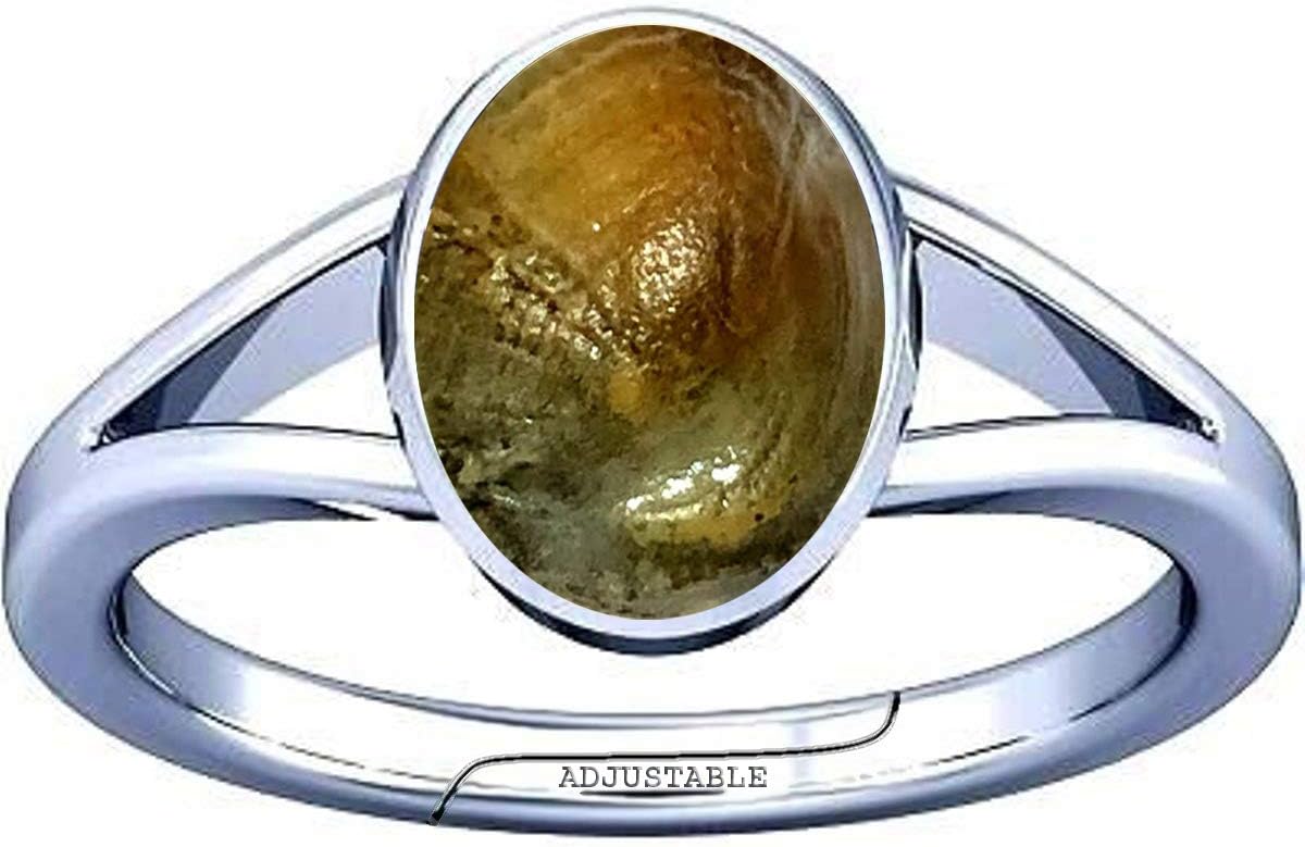 Divya Shakti Machha Matsya Mani Sea Stone Silver Adjustable Ring for Men & Women