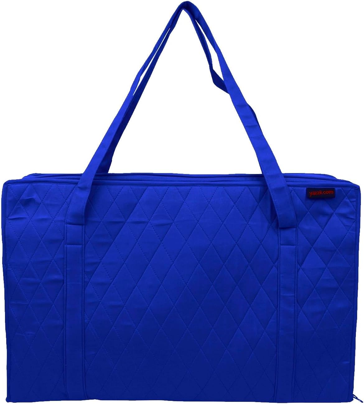 Yazzii Carry All Organizer Tote – Ultimate Craft Storage Bag with 20 Pockets - Quilting Supplies, Sewing Notions, Cutting Mats & More - Royal Blue