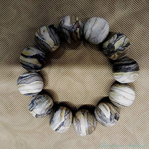 GLW Genuine Nha Trang 20 Mm Agarwood Aloewood Japa Mala Meditation Prayer Beads#3758
