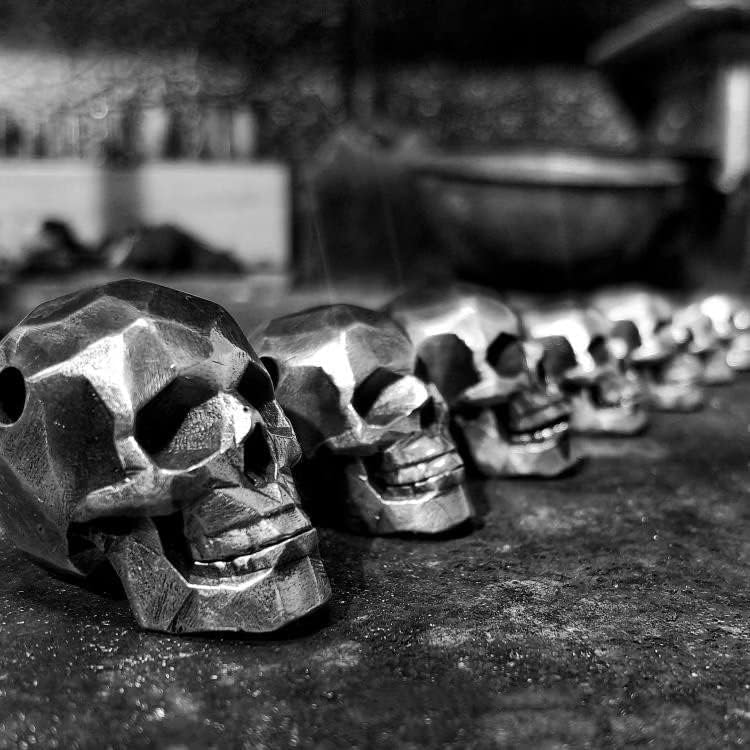 Original handmade s925 sterling silver skeleton loose beads bracelet personality DIY beads with beads pendant accessories necklace