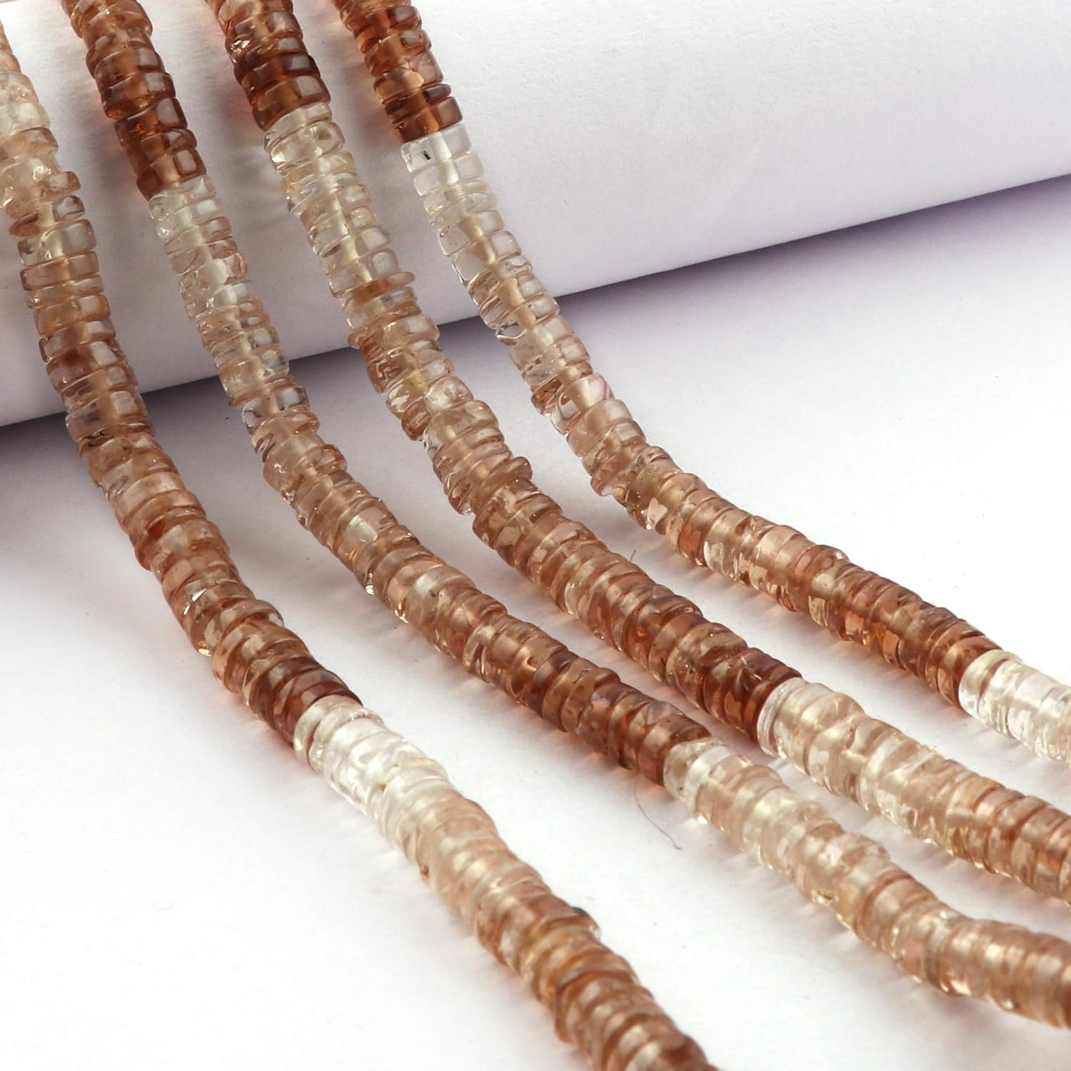 Hessonite Garnet Beads Strands, Heshi Tyre Beads Jewelry, Smooth Polished Gemstone Strands, 11 Strands Bunch Lot Supply, Handmade Beads Making Jewelry, Finding Beads Supplies.