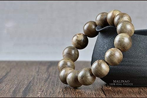 GLW Malinao Wild Agarwood 15mm Malas Meditation Prayer Beads Japa #4890