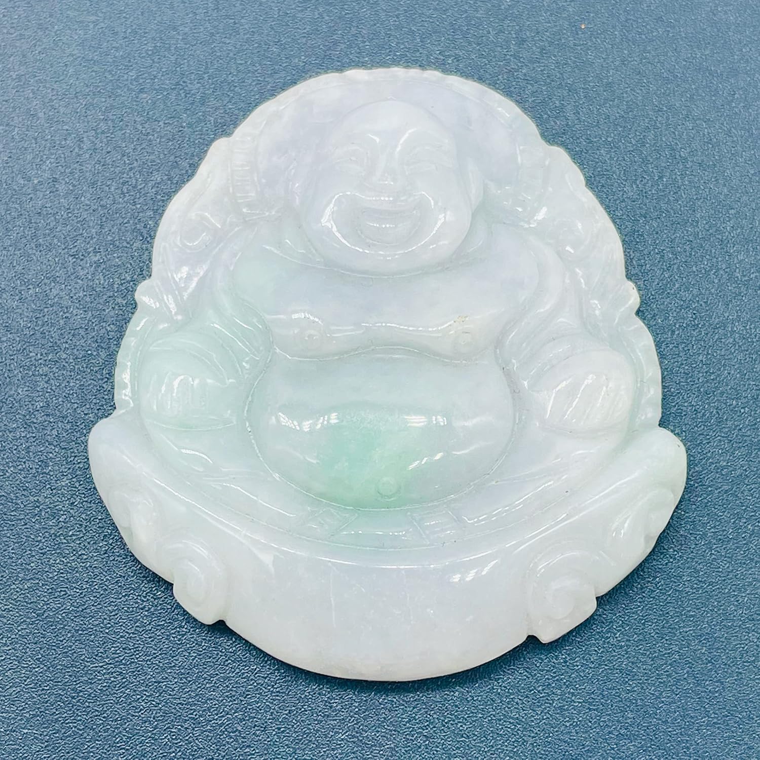 160cts Hand Carved Buddha Gorgeous Lavendar Jade Pendant Bead for Jewelry Making