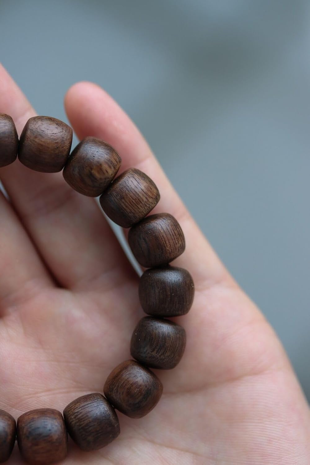 Agarwood 10 * 12mm*19pcs agarwood String Old Huian Old Type Beads Buddha Beads Rosary Beads