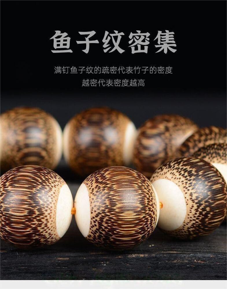 Agarwood 20mm*12 High Density Genuine Wild Bamboo Hand Embed Collecting Buddhist Beads