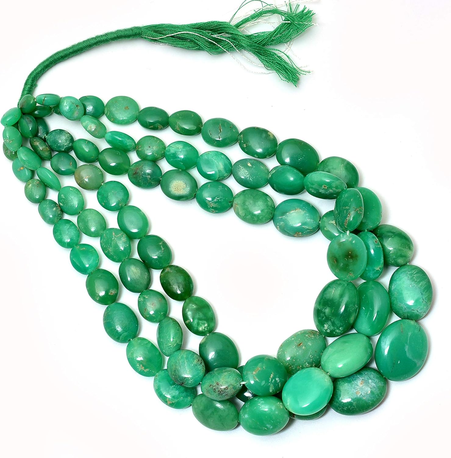 Chrysoprase Oval Tumble Beads,Chrysoprase Polished Beads,Chrysoprase Bead,Chrysoprase,Gemstone Beads,Natural Chrysoprase Beads,Chrysoprase Polished Tumbled,Chrysoprase