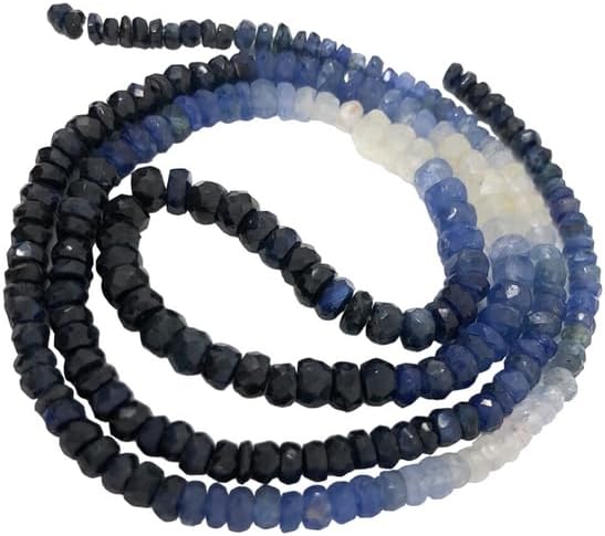 Sapphire Beads, Shaded Sapphire Beads, Gemstone Beads, Natural Gemstone Beads, Beading Supplies, Jewelry Making, Wholesale Beads, 16