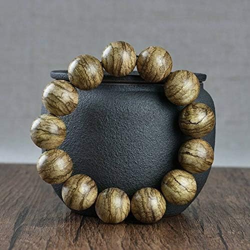 GLW Nha Trang Genuine Natural Wild Agarwood Aloewood 17mm MALA Prayer Beads #4679
