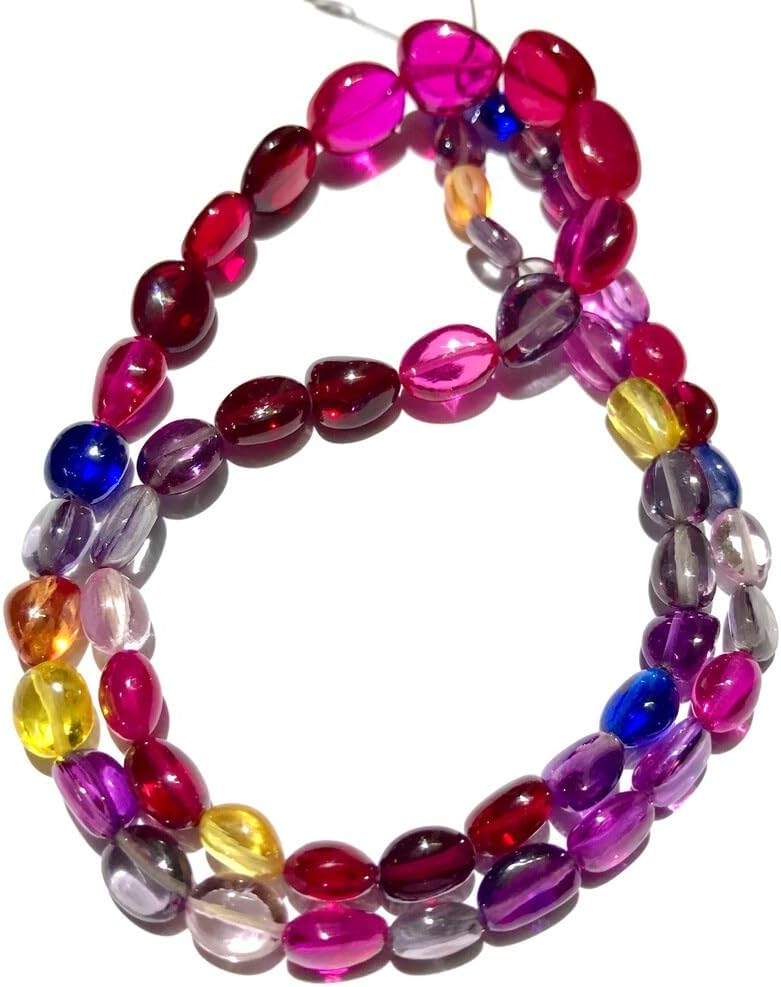 Natural SAPPHIRE, ALEXANDRITE, RUBY nuggets smooth Beads 6-11 MM 20 inch long string jewelry making gemstone beads for necklace bracelet